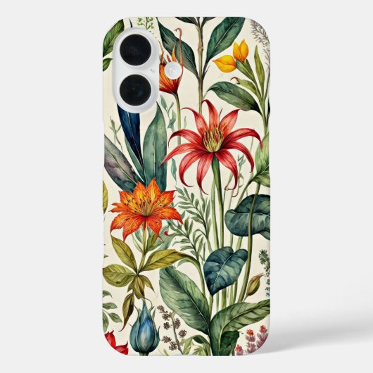 パステル調の花の絵 Case-Mate iPhoneケース (裏面)