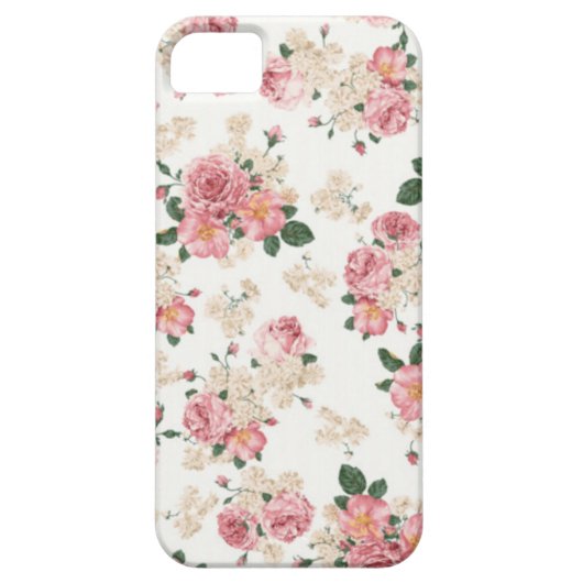 パステル調の花のiPhone 5/5Sの箱 Case-Mate iPhoneケース (裏面)