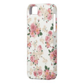 パステル調の花のiPhone 5/5Sの箱 Case-Mate iPhoneケース (裏面左)