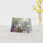 パステル調の花びら カード (黄色い花)