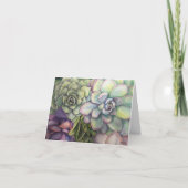 パステル調の花びら カード (正面)