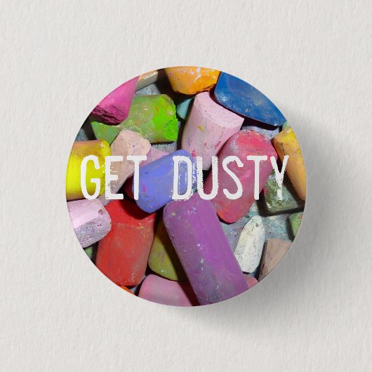 パステル調の芸術家ボタン 缶バッジ (正面)