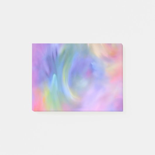 パステル調の虹によって着色されるポスト・イット ポストイット (正面)