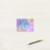 パステル調の虹によって着色されるポスト・イット ポストイット (デスク上)