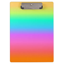 パステル調の虹のクリップボード クリップボード
