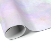 パステル調の虹のグリッター ラッピングペーパー (ロールコーナー)