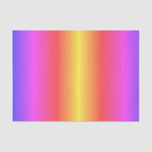 パステル調の虹のティッシュペーパー 薄葉紙 (正面)