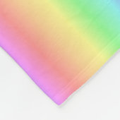 パステル調の虹の垂直 フリースブランケット (角)