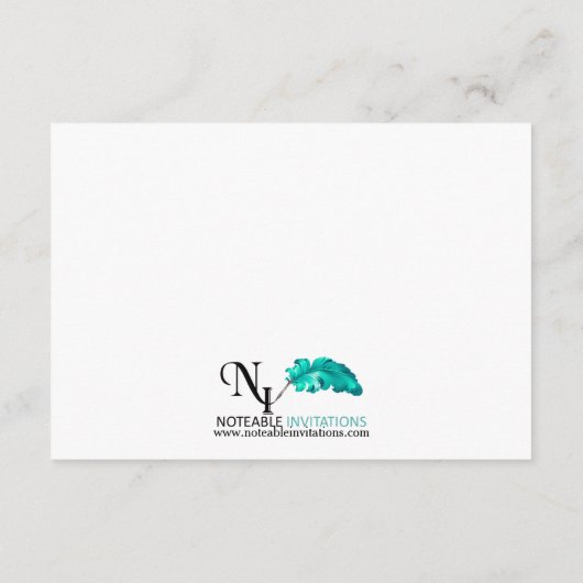 パステル調の虹の花嫁の陽気な結婚式の挿入物 エンクロージャーカード (裏面)