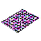 パステル調の虹猫パターン ノートブック (左側)