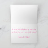 パステル調の蝶 カード (内部)