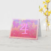 パステル調の蝶 カード (黄色い花)