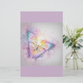 パステル調の蝶 便箋 (スタンド正面)