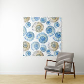 パステル調の貝殻パターン タペストリー (インサイチュ)