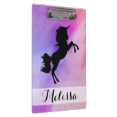 パステル調の質のユニコーンのデザインのクリップボード クリップボード (右)