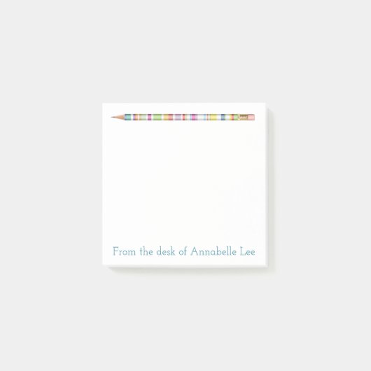 パステル調の鉛筆4 ポストイット (正面)