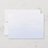 パステル調の青くグラデーションな水彩画|バルミツワー 出欠カード (裏面)