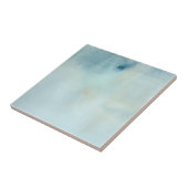 パステル調の青の水彩画の背景および黄色 タイル (側面)