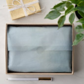 パステル調の青の水彩画の背景および黄色 薄葉紙 (ギフト)