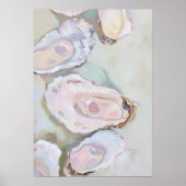パステル調の高解像度カキの絵画壁プリント ポスター (正面)