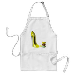 パステル調の黄色い小剣およびフランスのなMacaroonsの芸術 スタンダードエプロン