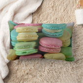 パステル調のmacaronのmacaroonsの甘い枕クッション ランバークッション (ブランケット)