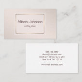 パステル調ピンクのエレガントな勾配の質 名刺 (正面/裏面)