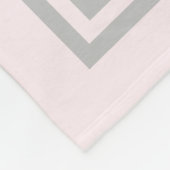 パステル調ピンクのユニコーンの花のパーソナライズな毛布 フリースブランケット (角)