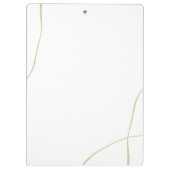 パステル調ピンク、黒い及び灰色の水彩画のブラシの打撃 クリップボード (裏面)