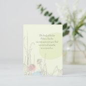 パステル調分野-死別はNotecard感謝していしています サンキューカード (スタンド正面)