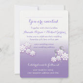 パステル調愛鳥の名前入りな結婚式の招待 招待状 (裏面)