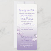 パステル調愛鳥の名前入りな結婚式の招待 招待状 (裏面)