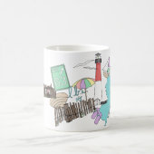 パステル調LBI愛コラージュ コーヒーマグカップ (中央)