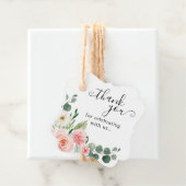 パステル赤面かわいらしピンクボタニカルブライダルシャワー フェイバータグ (インサイチュ)