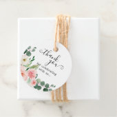 パステル赤面かわいらしピンクボタニカルブライダルシャワーF フェイバータグ (インサイチュ)