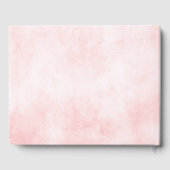 パステル赤面アイボリーピンクフローラボタニカル結婚ズ ゲストブック (裏面)