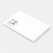 パステル赤面アクアグリーンピンク裁縫マシンテーラー ポストイット (アングル)