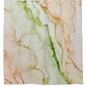 パステル赤面アーストーン抽象芸術シャワーカーテン シャワーカーテン (正面)