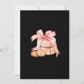 パステル赤面クッキーエクスチェンジクリスマスパーティー 招待状 (裏面)