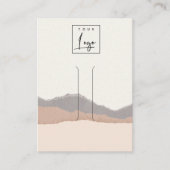 パステル赤面クラフトマウンテンウェーブヘアクリップディスプレイ 名刺 (正面)