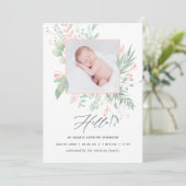 パステル赤面グリーナリー生誕発表カード 案内状 (スタンド正面)