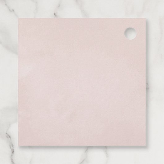 パステル赤面ピンクアンドブラックフローラ結婚ズ フェイバータグ (裏面)