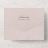 パステル赤面ピンクダリア結婚ズオールインワンインヴィータ オールインワン招待状 (裏面)