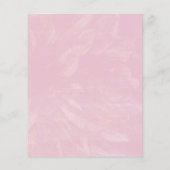 パステル赤面ピンクダリア結婚式招待状 チラシ (裏面)