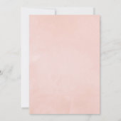 パステル赤面ピンクフローラバーチャルシャワー 招待状 (裏面)