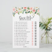 パステル赤面ピンクブライダルシャワーゲームゲットヒョー (スタンド正面)