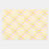 パステル赤面ピンクベビーブルーラベンダーグリーンイースター ラッピングペーパーシート (正面3)