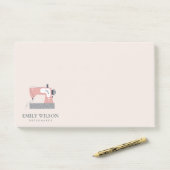 パステル赤面ピーチグレーピンク裁縫マシンテーラー ポストイット (デスク)