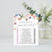 パステル赤面フローラブライダルシャワーゲーム (スタンド正面)