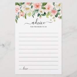 パステル赤面フローラボタニカルブライダルシャワーアドバイス